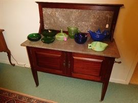 Marble top washstand or server