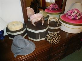 A sample of vintage hats