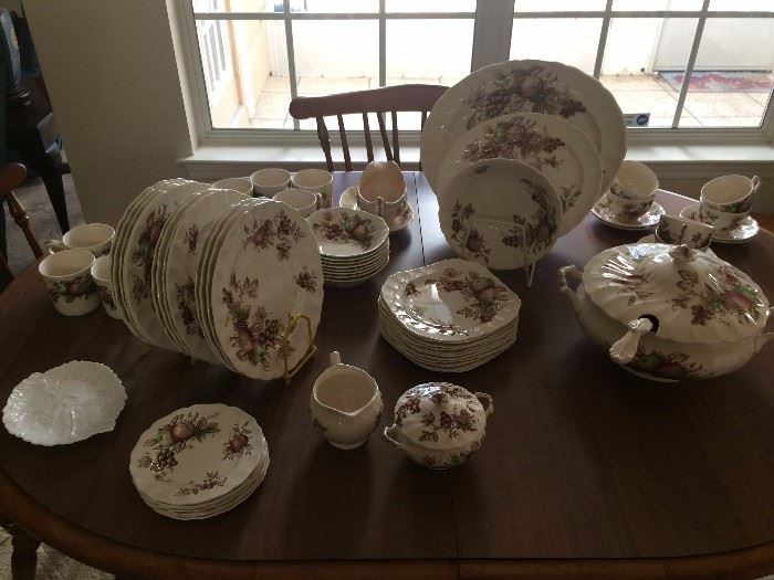 Johnson Bros. "Harvest Time" china with tureen and serving pieces