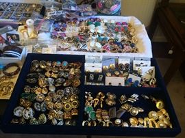 Boat Load of Clip on Earrings 