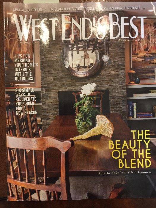 Just one of the many magazines that has covered this stunning home!