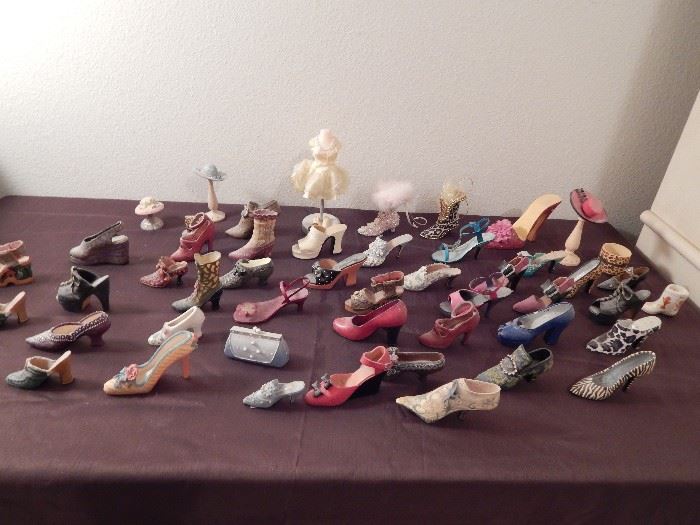 Miniature shoe collection 