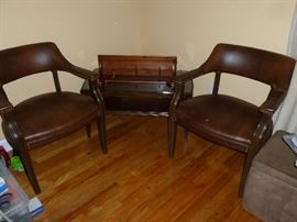 Pair of nice leather chairs
