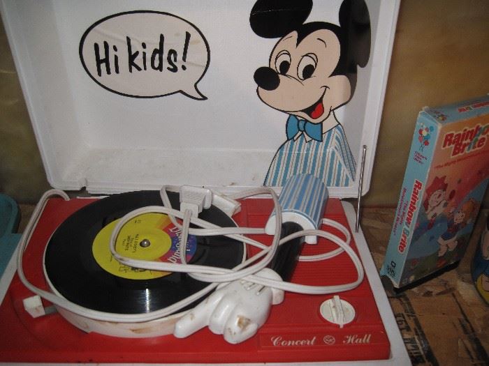 Mickey Mouse Record Player, Works but needs some TLC