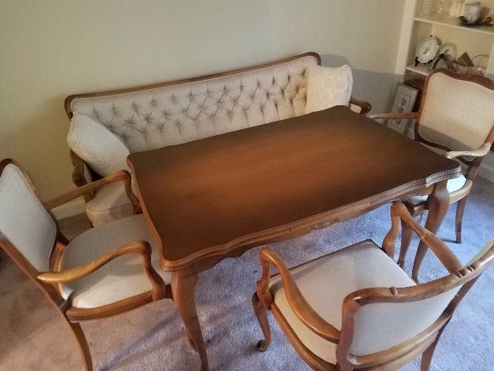 german drawing table with Banquette bench