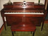Wurlitzer 1950's Piano & Bench - beautiful finish, near perfect condition.