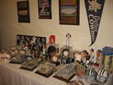 Extensive Atlanta Braves memorbilia collection (many not in photo) including baseballs, die cast vehicles, models