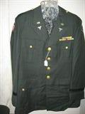 WWII Officer's Uniform, wool, excellent condition with jacket, slacks, hat and decorations