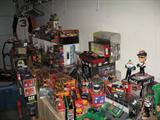 Huge group of NASCAR items, hundreds of die cast 1:24 scale cars, hundreds of smaller scale cars and many figurines, and small items.  Ward Burton, Mark Martin and Bobby Labonte focused collections, but other drivers and cars also included