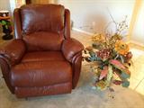 Leather rocker/swivel recliner, excellent condition, so comfortable you will not want to get up!