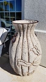 Outdoor Decorative Cement Pot - $150