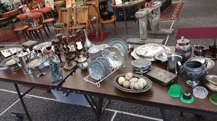 silver plate, pewter and more