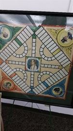 framed vintage pollyana game board