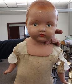vintage baby doll with - yes, tiny hands
