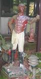 Vintage Jockey with Lantern Statue