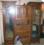 Walnut Wardrobe / Armoire