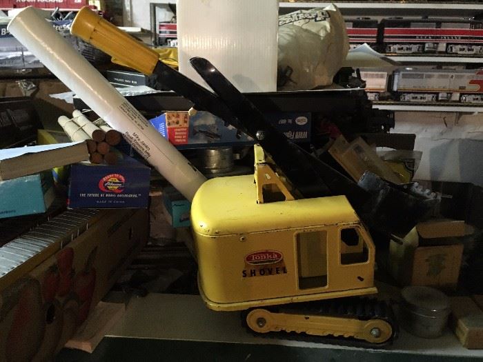 vintage toy trucks & construction toys