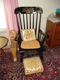 Black lacquered rocker