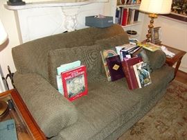 Green small size sofa