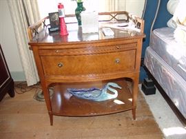 Second Baker nightstand with burled wood