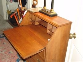 Hard rock maple secretary