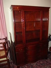 40's mahogany china cabinet