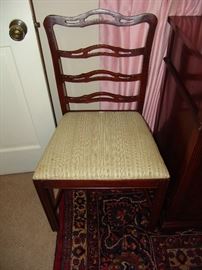 Set of 8 mahogany dining chairs