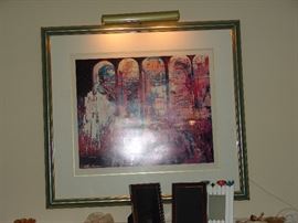 Leroy Neiman Grand Central Station lighograph