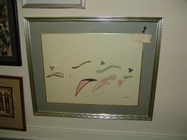 Cliff Messitti signed print Memphis artist 1973