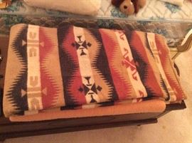 Native saddle type blanket/weaving