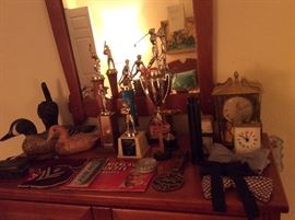 Vintage trophies, decoys, guy stuff