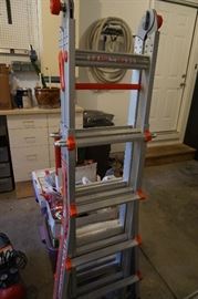 American Titan by Little Giant multi-use ladder - can be an extension ladder, or a stepladder or Stepladder comes apart to form two scaffolding platforms with a 5ft. workbench height