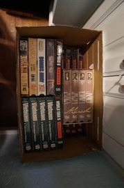 Abraham Lincoln,Vietnam, Civil War and World War II VHS tapes,  Miscellaneous VHS tapes