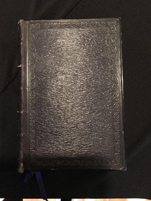 $1,900.00 Rare 1800's Fore-Edged Bible