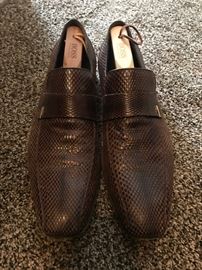 Men's Gucci Snakeskin Shoes Size US 10 $190.00