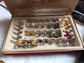 Variety of earrings