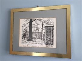 Print of Christ Church, Old Town Alexandria