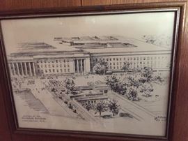 Pentagon sketch by Jas F. Murray