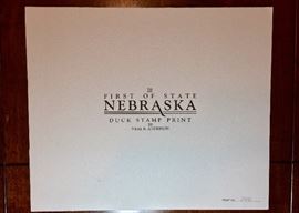 The 1991 First of State Nebraska Duck Stamp Print by Neal R. Anderson.