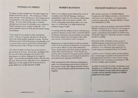 Signed/numbered print: Pintails in Spring by Robert Bateman. Comes with a 1998 Canadian Wildlife Habitat Conservation Stamp. 