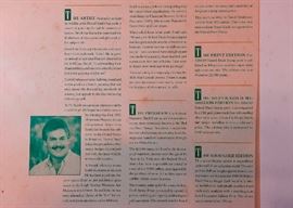 Signed/numbered print by Daniel Smith, stamp included. 