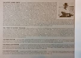 Signed/numbered print by Daniel Smith, stamp included. 