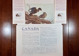 Signed/numbered print with stamp. 1990 Canada by Michael Dumas.