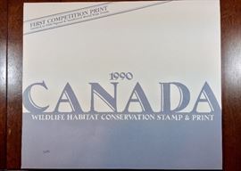 Signed/numbered print with stamp. 1990 Canada by Michael Dumas.