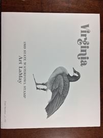 1989 Virginia State Waterfowl Stamp. Signed/numbered/signed stamp. Art LaMay, 