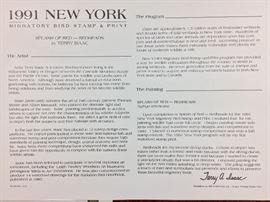 1991 New York, signed/numbered/COA. Splas of Red - Redheads by Terry Isaac.