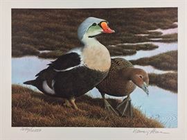 Signed/numbered/stamp - 1991-92 Duck stamp print by Nancy Howe. 