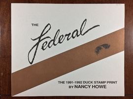 Signed/numbered/stamp - 1991-92 Duck stamp print by Nancy Howe. 