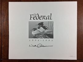 Signed/numbered/signed stamp, 1994-95 Federal stamp. print by Neal R. Anderson