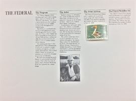 Signed/numbered/stamp, 1986-87 Federal Duck stamp print by Burton E. Moore, Jr.